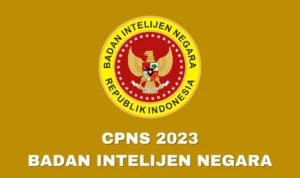 Syarat CPNS BIN Lulusan SMA Sederajat 2023