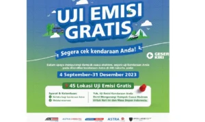 Lokasi Uji Emisi Gratis Jakarta September-Desember 2023 dari Astra Uji Emisi di Jakarta dari Astra/ Instagram @satu_indonesia