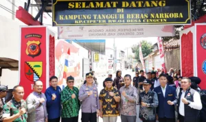 Polresta Bandung Launching Kampung Bebas Narkoba di Kampung Cipeer, Desa Cingcin, Kabupaten Bandung. Foto Dok Humas Polresta Bandung