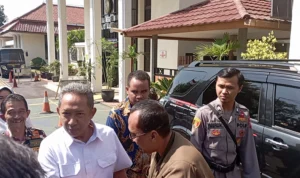 Dok. Tersangka Kasus Suap Bandung Smart City, Yana Mulyana. Rabu, (6/9). Foto. Sandi Nugraha