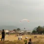 Suasana landing Paralayang IPP Kabupaten Sumedang, Kamis 7 September 2023 sore.
