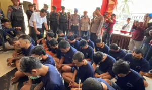 Polisi Tangkap 32 Pelaku Curanmor di Kabupaten Bandung, 8 Orang di Bawah Umur Selama Dua Pekan, Jajaran Polresta Bandung Berhasil Amankan 32 Pelaku Pencurian Kendaraan Bermotor. Foto Agi Jabar Ekspres