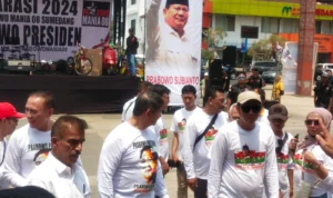 Deklarasi Prabowo Mania 08, Prabowo Presiden di Alun-alun Sumedang, Sabtu 9 September 2023. Dedi / Jabar ekspres