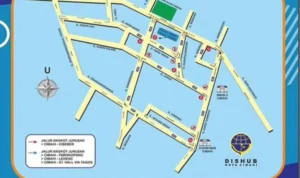 Dishub Cimahi Balikan Jalur Lalin di Jalan Lurah