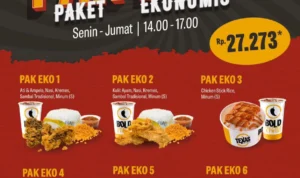 Promo Texas Chicken, Nikmati Paket Menu Ekonomis!