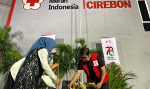 Malam tasyakuran di Markas PMI Kota Cirebon. foto Ayu/Jabar Ekspres