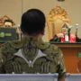 Hakim Ketua, Hera Kartiningsih ketika bertanya soal APBDP sebesar Rp 47 Miliar yang diminta oleh Dishub Kota Bandung, kepada Kassubag keuangan Kalteno (Pandu Muslim/Jabar Ekspres)