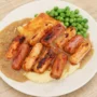 Resep Sosis Bakar 3 Bahan! Lengkap Dengan Cheesy Mashed Potato & Onion Gravy