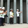 Tinjau Pembangunan di IKN, Jokowi Pasang Bilah Pertama Garuda di Kantor Presiden 