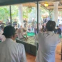 Prosesi siraman panjang di Keraton Kasepuhan, Kota Cirebon.