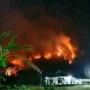 Potret Gunung Jayanti Palabuhanratu yang terbakar pada Jum'at, 22 September 2023.