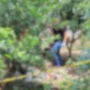 TKP pembunuhan mertua oleh menantunya sendiri yang merupakan WNA asal Amerika Serikat di Dusun Randegan 1, RT 5 RW 2, Desa Raharja, Kecamatan Purwaharja, Kota Banjar (24/9).