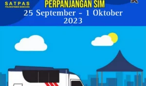 Jadwal SIM Keliling Kota Bandung Hari Ini (25 September – 1 Oktober 2023)