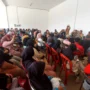 Ratusan pedagang di Kawasan Puncak, Kabupaten Bogor saat mengikuti sosialisasi relokasi pedagang ke Rest Area Gunung Mas.