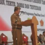 Bupati Cirebon Imron saat kegiatan deklarasi pilwu damai. (Dok Diskominfo Kab Cirebon)