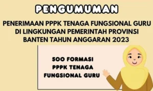 Cek PDF Pengumuman PPPK 2023 di Pemerintah Provinsi Banten