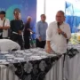 Menteri Perdagangan Zulkifli Hasan (Zulhas) saat meninjau pasar murah di area komplek Bandung Convention Center (BCC), Jalan Soekarno-Hatta, Bojongloa Kidul, Bandung, Rabu (27/9/2023) siang.