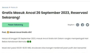 Jangan Lupa! Tiket Gratis Masuk Ancol Dimulai Hari ini