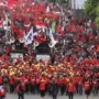 Demo buruh di jakarta