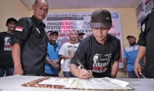 Ganjaran Buruh Berjuang (GBB) bersama SPN Dewan Perwakilan Cabang (DPC) Kabupaten Bandung melakukan pengukuhan dan pembekalan struktur pemenangan 15 perusahaan berbasis SPN.