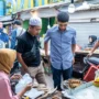 Calon Legislatif DPR RI dari PAN Dapil I Jabar Rasyid Rajasa saat menyapa warga Kota Cimahi, 23 September 2023.