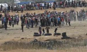 Militer Israel Tembakan Drone dan Peluru Tank ke Gaza Seiring dengan Protes Para Demonstran di Perbatasan Militer Israel Tembakan Drone dan Peluru Tank ke Gaza Seiring dengan Protes Para Demonstran di Perbatasan
