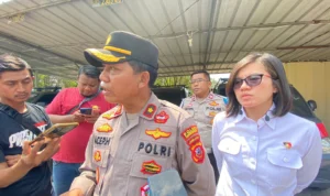Satu Anggota Dalmas Ciko Jadi Korban Tawuran Pilwu Cirebon