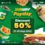 Promo Subway Dapatkan Diskon 50% Bagi Para Pengguna BRI!