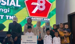 Sambut HUT TNI ke-78, Kodam III Siliwangi Bersama YBM PLN UID Jabar Gelar Baksos