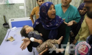 Kesehatan Palestina melaporkan jumlah korban mencapai 413, termasuk 78 anak-anak, dan 2.300 lainnya mengalami luka-luka, seperti yang dilansir dari berbagai sumber