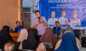 Rasyid Rajasa kembali melakukan silaturahmi ke warga-warga dengan mengunjungi warga RW 004 Cijerah, Bandung Kulon, Kota Bandung, Ahad 8 Oktober 2023 pagi.