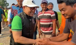 Cawapres Cak Imin Sapa Petani di Desa Jagapura Lor Kabupaten Cirebon, ini Tujuannya