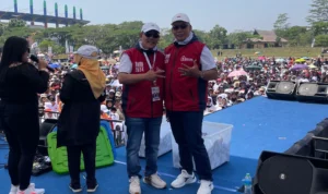 Demi Dukung Pasangan AMIN, Dua Kepala Desa di Kabupaten Bandung Mengundurkan Diri. Agi/Jabar Ekspres.