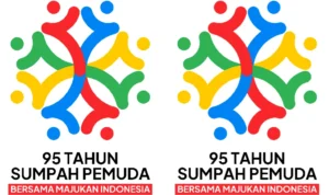 Logo Sumpah Pemuda ke-95 PNG dan AI Tahun 2023/ Kolase Kemenpora