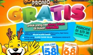 Poter promo the Jungle Waterpark Bogor yang memberikan gratis masuk untk yang ultah. (instagram @thejunglebogor)