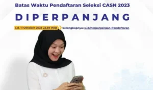 Pendaftaran CPNS 2023 Diperpanjang, Termasuk PPPK Guru Umum Pendaftaran CPNS dan PPPK 2023 Diperpanjang, Termasuk PPPK Guru Umum/ Instagram @bkngoidofficial