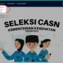 Pengumuman Seleksi Administrasi CPNS dan PPPK Kemenkes 2023, Cek di Link Berikut Ini/Tangka[ Layar Web CASN Kemkes