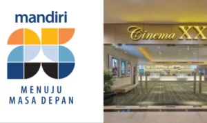 Promo Cinema XXI HUT Mandiri ke-25, Ada 223 Outlet yang Tersedia/ Kolase Bank Mandiri dan Cinema XXI