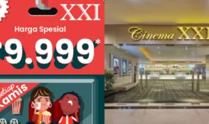 Promo XXI dari Jenius Oktober 2023, Harga Spesial Rp 9.999/ Kolase Laman Jenius.com dan 21cineplex.com