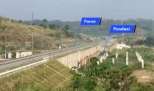 Potret Stasiun Walini di Kabupaten Bandung Barat.
