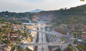 Twin Tunnel di Tol Cisumdawu, Kabupaten Sumedang.