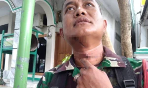 Leher Anggota TNI di Ciamis Ini Terluka Akibat Tersangkut Kabel Diduga Milik Telkom