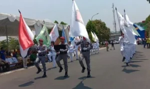 Dari 27 Komisi Pemilihan Umum Kota Kabupaten di Jabar, 3 KPU Sudah Dapat Kiriman Logistik ILUSTRASI : Kirab pemilu di Jabar sebagai salah satu langkah untuk menyemarakkan pesta demokrasi 2024. (Istimewa)