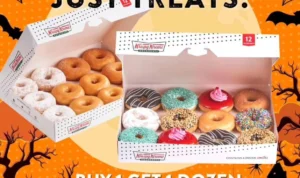 Promo Krispy Kreme Doughnuts "No Tricks Just Treats!"