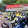 TFG Pilwu dan Simulasi Sispamkota Operasi Mantap Brata Lodaya 2023 di Stadion Watubelah, Cirebon.