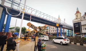 Pembangunan skybridge penghubung Stasiun Bogor dan Paledang capai 72 persen.