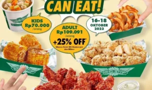 Promo WINGSTOP All You Can Eat Untuk Para Pengguna BRI!