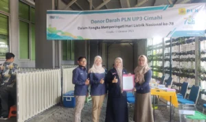Sambut Hari Listrik Nasional, PLN UP3 Cimahi Gelar Donor Darah