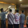 Dok. 4 orang saksi dalam sidang lanjutan kasus suap proyek CCTV dan Jaringan ISP saat disumpah sebelum Me berikan keterangannya. Foto. Pandu Muslim Jabar Ekspres.