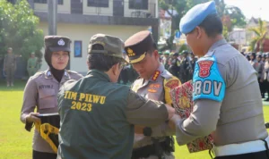 Ribuan personel gabungan siap kawal Pilwu serentak 2023 di Kabupaten Cirebon